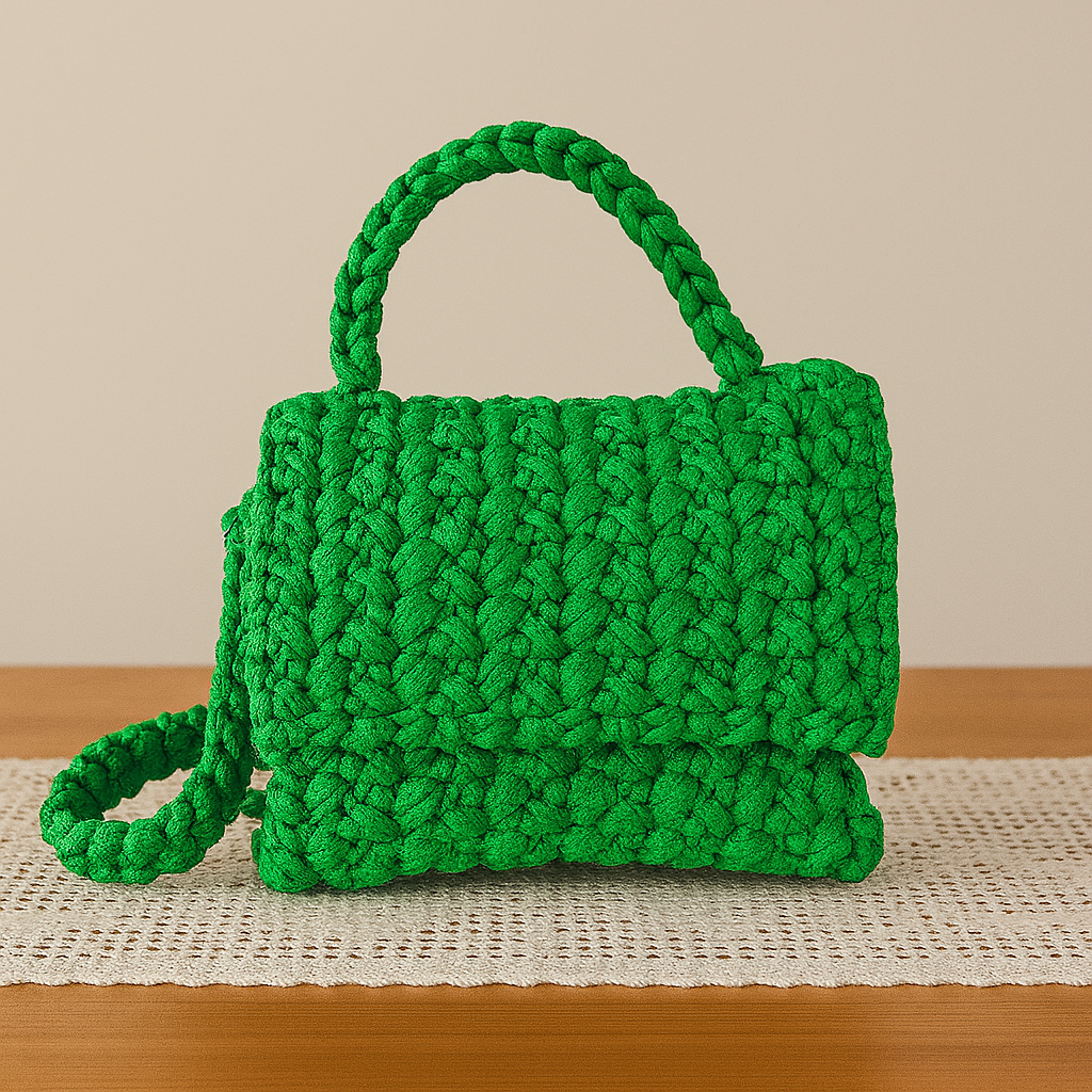 Borsa artigianale in crochet